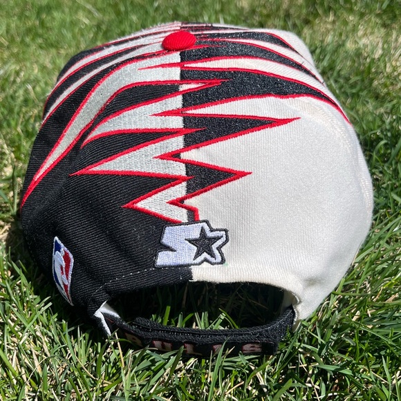 Vintage Chicago Bulls Starter Shockwave Snapback Hat Cap 90s NBA - Picture 4 of 6